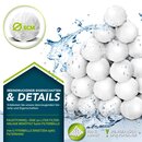 tillvex 700g Pool Filterblle langlebige Filter Balls fr glasklares Wasser