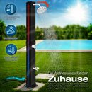 tillvex Solardusche 60 Liter Schwarz inklusive Schutzhaube Gartendusche Pooldusche Camping Pool Solar Au�en Dusche Regendusche
