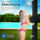 tillvex Solardusche 60 Liter Schwarz inklusive Schutzhaube Gartendusche Pooldusche Camping Pool Solar Au�en Dusche Regendusche