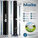 tillvex Solardusche 60 Liter Schwarz inklusive Schutzhaube Gartendusche Pooldusche Camping Pool Solar Au�en Dusche Regendusche