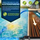 tillvex Pool Solarkollektor Set 120 x 300 cm | Solarheizung umweltfreundliches Erhitzen | Poolheizung Komplettset | Solarmatte | Sonnenkollektor fr Warmwasser