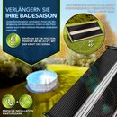 tillvex Pool Solarkollektor Set 120 x 300 cm | Solarheizung umweltfreundliches Erhitzen | Poolheizung Komplettset | Solarmatte | Sonnenkollektor fr Warmwasser