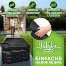 tillvex� Sonnenschirmst�nder 60 Liter / 80 kg &ndash; 4-teilig f�r Ampelschirm inkl. Metallverbinder | Schirmgewicht bef�llbar mit Wasser oder Sand | Schirmst�nder Ampelschirmst�nder wetterfest