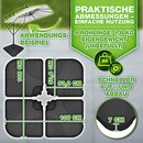 tillvex� Sonnenschirmst�nder 60 Liter / 80 kg &ndash; 4-teilig f�r Ampelschirm inkl. Metallverbinder | Schirmgewicht bef�llbar mit Wasser oder Sand | Schirmst�nder Ampelschirmst�nder wetterfest