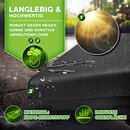 tillvex� Sonnenschirmst�nder Anthrazit 90 Liter / 120 kg &ndash; 4-teilig f�r Ampelschirm inkl. Metallverbinder | Schirmgewicht bef�llbar mit Wasser oder Sand | Schirmst�nder Ampelschirmst�nder wetterfest