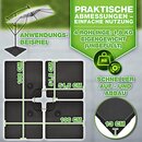 tillvex� Sonnenschirmst�nder Anthrazit 90 Liter / 120 kg &ndash; 4-teilig f�r Ampelschirm inkl. Metallverbinder | Schirmgewicht bef�llbar mit Wasser oder Sand | Schirmst�nder Ampelschirmst�nder wetterfest