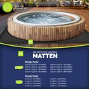 tillvex Whirlpool Unterlage eckig 200 cm | Bodenmatte Poolunterlage Matte viereckig Outdoor Whirlpools | Thermo Bodenschutzmatte Pool Untergrund | Bodenschutz Bodenplatte schtzt & isoliert