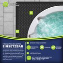 tillvex Whirlpool Unterlage eckig 200 cm | Bodenmatte Poolunterlage Matte viereckig Outdoor Whirlpools | Thermo Bodenschutzmatte Pool Untergrund | Bodenschutz Bodenplatte schtzt & isoliert