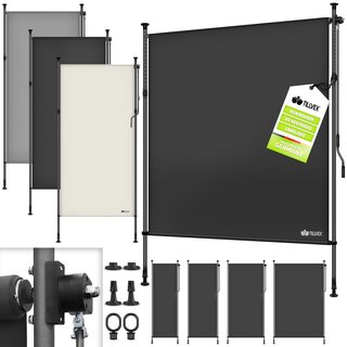 tillvex Klemmmarkise Senkrechtmarkise mit Handkurbel...
