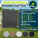 tillvex� Klemmmarkise Senkrechtmarkise mit Handkurbel ohne Bohren | Sichtschutz Ausziehbar & Blickdicht | Vertikalmarkise Balkon Terrasse Garten | Sichtschutzrollo Wetterfest