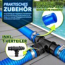 tillvex Bypass Set Pool Solarheizung Poolheizung Heizung Solarkollektor Adapter