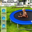 KIDUKU Trampolin Randabdeckung Blau 366 cm Federabdeckung reifest Randschutz