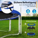 KIDUKU Trampolin Randabdeckung Blau 366 cm Federabdeckung reifest Randschutz