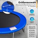 KIDUKU Trampolin Randabdeckung Blau 366 cm Federabdeckung reifest Randschutz