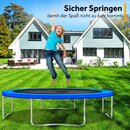 KIDUKU Trampolin Randabdeckung Blau 366 cm Federabdeckung reifest Randschutz