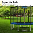 KIDUKU Trampolin Randabdeckung Blau 366 cm Federabdeckung reifest Randschutz