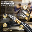 TRESKO Druckluftschlauch Aufroller 10 m Blau Automatik Schlauchtrommel 1/4 Trommel Schlauch