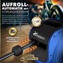 TRESKO Druckluftschlauch Aufroller 10 m Blau Automatik Schlauchtrommel 1/4 Trommel Schlauch