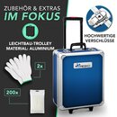 TRESKO 1400 tlg Werkzeugkoffer Blau Werkzeugkasten Werkzeugbox Werkzeugkiste Trolley Set