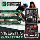 TRESKO� 1400 tlg Werkzeugkoffer Anthrazit Werkzeugkasten Werkzeugbox Werkzeugkiste Trolley Set