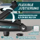 TRESKO Wagenheber hydraulisch 2,5T Hubhhe 85-385mm mit Tragekoffer | Hydraulik KFZ Rangierwagenheber flach fr tiefergelegte Autos & 360 Rollen inkl. 2X Gummiauflage, Schutzmatte, Handschuhe, Profilmesser