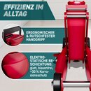 TRESKO� Wagenheber hydraulisch 2,5T Hubh�he 85-385mm mit Tragekoffer | Hydraulik KFZ Rangierwagenheber flach f�r tiefergelegte Autos & 360� Rollen inkl. 2X Gummiauflage, Schutzmatte, Handschuhe, Profilmesser
