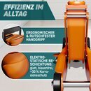 TRESKO Wagenheber hydraulisch 2,5T Hubhhe 85-385mm mit Tragekoffer | Hydraulik KFZ Rangierwagenheber flach fr tiefergelegte Autos & 360 Rollen inkl. 2X Gummiauflage, Schutzmatte, Handschuhe, Profilmesser