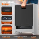 TRESKO Elektrokamin mit Heizung & Fernbedienung 2000W, WiFi App | Kamin elektrisch LED-Flammeneffekt & LCD-Display | Kaminfeuer mit Thermostat, Timer | Elektro Kaminofen Standkamin Heizlfter