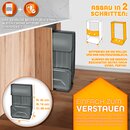 TRESKO 4200 Watt Gasheizer Anthrazit inkl. Gasdruckregler Gasschlauch + Abdeckung | Gasofen Gasheizofen Keramik mit 3 Stufen | Infrarot Gasheizgert Heizstrahler fr Butan- oder Propangasflaschen bis 15 kg