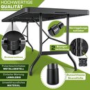 tillvex Gartentisch 220x70cm klappbar Kunststoff | Buffettisch mit Tragegriff | Klapptisch fr Garten Terrasse und Balkon | Campingtisch 10 Personen