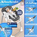 KIDUKU Hochstuhl Baby 3in1 mit Neugeborenenaufsatz + Ltzchen, Spielbogen & Tisch | Kinderhochstuhl klappbar mit Liegefunktion | Kombihochstuhl hhenverstellbar | Babystuhl mitwachsend 0-36 Monate