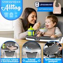 KIDUKU Hochstuhl Baby 3in1 mit Neugeborenenaufsatz + Ltzchen, Spielbogen & Tisch | Kinderhochstuhl klappbar mit Liegefunktion | Kombihochstuhl hhenverstellbar | Babystuhl mitwachsend 0-36 Monate