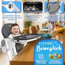 KIDUKU Hochstuhl Baby 3in1 mit Neugeborenenaufsatz + Ltzchen, Spielbogen & Tisch | Kinderhochstuhl klappbar mit Liegefunktion | Kombihochstuhl hhenverstellbar | Babystuhl mitwachsend 0-36 Monate