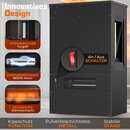 TRESKO Elektrokamin mit Heizung inkl. Fernbedienung & WiFi App | Kamin elektrisch 1800W LED-Flammeneffekt Farbmodi | Kaminfeuer Thermostat, Timer | Elektro Kaminofen Standkamin 2 Heizstufen