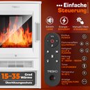 TRESKO� Elektrokamin mit Heizung inkl. Fernbedienung & WiFi App | Kamin elektrisch 1800W LED-Flammeneffekt Farbmodi | Kaminfeuer Thermostat, Timer | Elektro Kaminofen Standkamin 2 Heizstufen