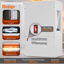 TRESKO� Elektrokamin mit Heizung inkl. Fernbedienung & WiFi App | Kamin elektrisch 1800W LED-Flammeneffekt Farbmodi | Kaminfeuer Thermostat, Timer | Elektro Kaminofen Standkamin 2 Heizstufen