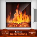 TRESKO� Elektrokamin mit Heizung inkl. Fernbedienung & WiFi App | Kamin elektrisch 1800W LED-Flammeneffekt Farbmodi | Kaminfeuer Thermostat, Timer | Elektro Kaminofen Standkamin 2 Heizstufen