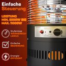 TRESKO� Heizstrahler Gas 11 kW mit Rollen | Outdoor Terrassenheizer f�r 5 & 11 kg Gasflaschen | Gasheizstrahler f�r Terrasse, Balkon & Garten | Gasheizer Heizpilz mit Schlauch & Regler