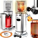 TRESKO� Heizstrahler Gas 11 kW mit Rollen | Outdoor Terrassenheizer f�r 5 & 11 kg Gasflaschen | Gasheizstrahler f�r Terrasse, Balkon & Garten | Gasheizer Heizpilz mit Schlauch & Regler