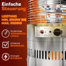 TRESKO� Heizstrahler Gas 11 kW mit Rollen | Outdoor Terrassenheizer f�r 5 & 11 kg Gasflaschen | Gasheizstrahler f�r Terrasse, Balkon & Garten | Gasheizer Heizpilz mit Schlauch & Regler