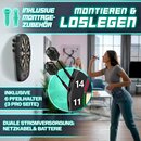 RE:SPORT Dartscheibe Elektronisch Profi Set mit 12 Pfeilen + 24 Pro Flights + 100 Pfeilspitzen & Zubehr | E Dartautomat fr 1&ndash;8 Spieler mit 427 Varianten | Elektrisches Dartboard mit LED Anzeige