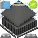 tillvex� Pool Bodenschutzmatte 8-48 St�ck 62,5x62,5cm | Unterlegmatte 1 cm Dicke f�r Pool Planschbecken & Whirlpool | Poolmatte Bodenmatte Outdoor | Poolunterlage Bodenschutz Matten w�rmeisolierend