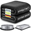 tillvex� Premium Pool Unterlage Rund 270 cm - 400g/m� | Bis � 245 cm Pools | Geotextil Bodenplane | Poolmatte zuschneidbar Bodenschutzvlies Schwimmbecken | Rei�feste Poolunterlage Bodenschutzmatte