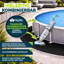 tillvex� Premium Pool Unterlage Rund 270 cm - 400g/m� | Bis � 245 cm Pools | Geotextil Bodenplane | Poolmatte zuschneidbar Bodenschutzvlies Schwimmbecken | Rei�feste Poolunterlage Bodenschutzmatte