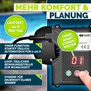 tillvex� Sandfilteranlage Pool mit Timer 7.900L/h inkl. 400g Filterb�lle | Filteranlage 7-Wege Ventil & 2in1 Adapter �32mm - 38mm | Poolfilter mit Druckanzeige | Sandfilter f�r Schwimmbecken AquaBlack Pro
