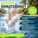 tillvex� Sandfilter Pool ohne Pumpe + 400g Filterb�lle bis 21m� (21.000 Liter) Pools | Filterkessel Poolfilter inkl. Adapter �32-38mm | Sandfilterkessel mit 7-Wege-Ventil, Manometer & Saugschlauch