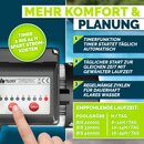 tillvex� Filterpumpe Pool mit Timer 7.000L/h & 250W | Schwimmbadpumpe F�rderh�he max. 7,5m | Poolfilter Umw�lzpumpe f�r 22m� Pools | Poolpumpe selbstansaugend f�r Pools Aufstellpool Spa mit Vorfilter