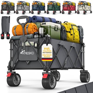 TRESKO� GV-215 Faltbarer Bollerwagen Handwagen
