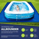 tillvex Poolunterlage Bodenplane Bodenschutzplane Rund Rechteckig Pool Bodenschutz Folie 570 x 300 cm