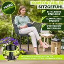 tillvex� Gartenstuhl Set Wetterfest mit Armlehne | Outdoor St�hle bis 120kg belastbar | Gartenst�hle UV-best�ndig | Terrassenstuhl Gartenm�bel Terrasse Balkon Outdoor Garten